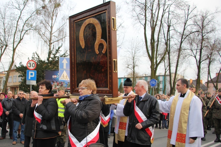 Powitanie ikony MB Częstochowskiej w parafii pw. św. Wawrzyńca w Sochaczewie