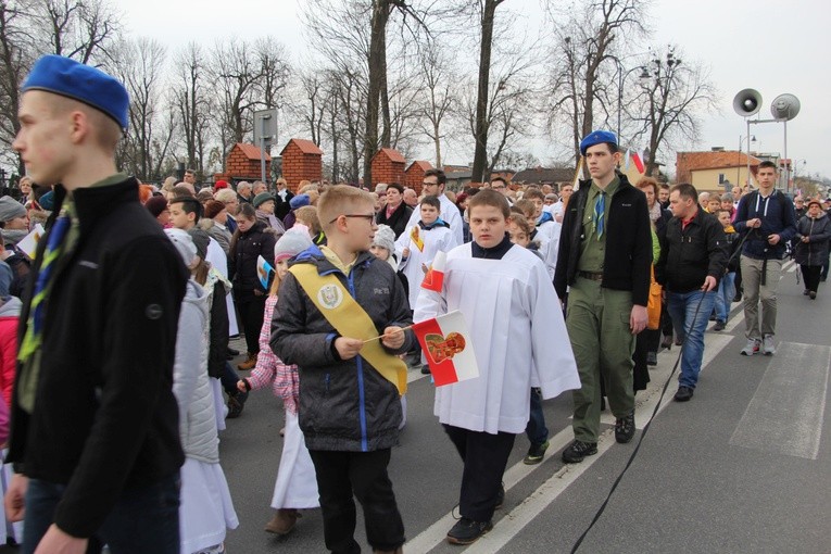 Powitanie ikony MB Częstochowskiej w parafii pw. św. Wawrzyńca w Sochaczewie