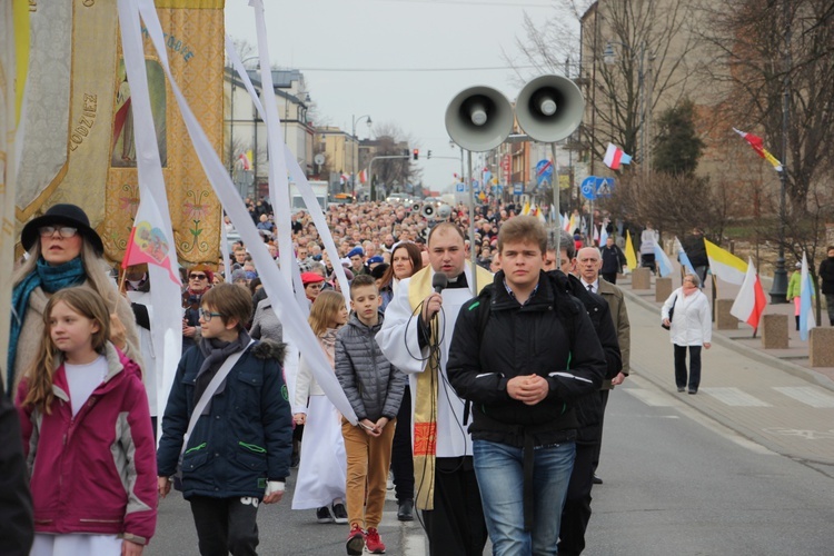 Powitanie ikony MB Częstochowskiej w parafii pw. św. Wawrzyńca w Sochaczewie