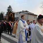 Powitanie ikony MB Częstochowskiej w Brzozowie