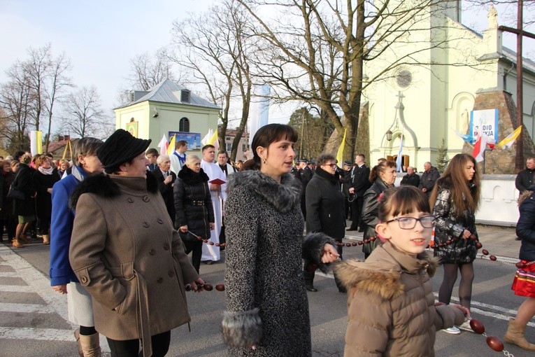 Powitanie ikony MB Częstochowskiej w Brzozowie