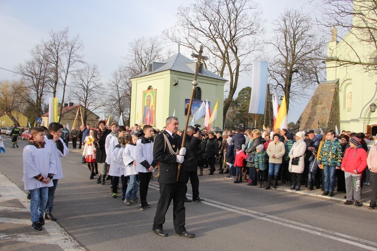 Powitanie ikony MB Częstochowskiej w Brzozowie