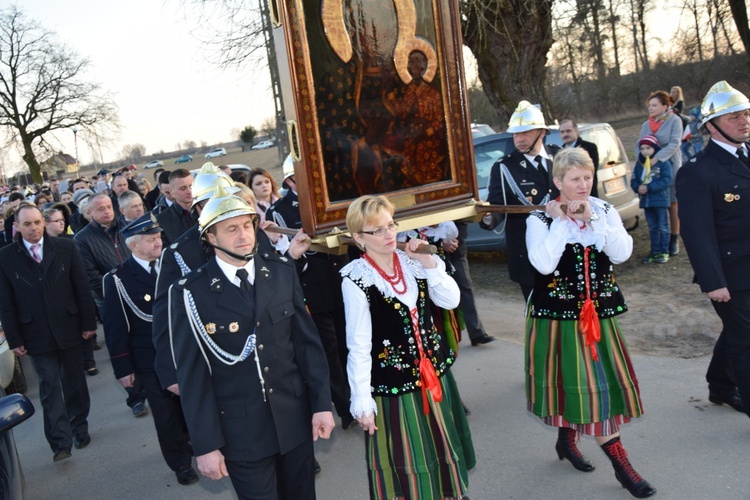 Powitanie ikony MB Częstochowskiej w Zycku