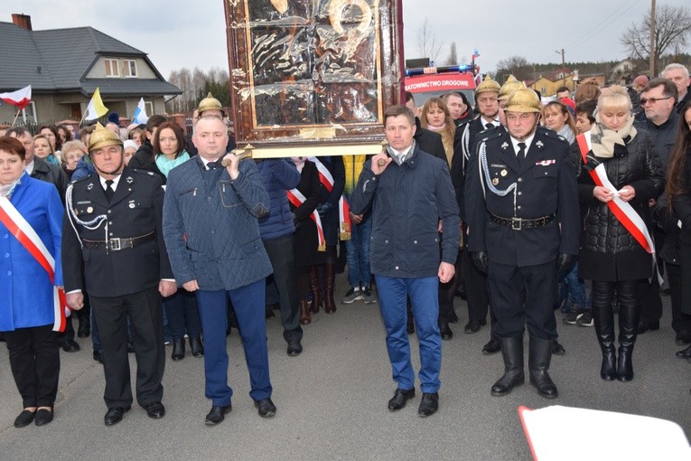Powitanie ikony MB Częstochowskiej w Słubicach