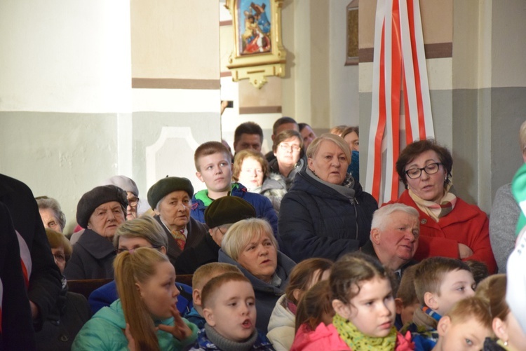 Powitanie ikony MB Częstochowskiej w Sannikach