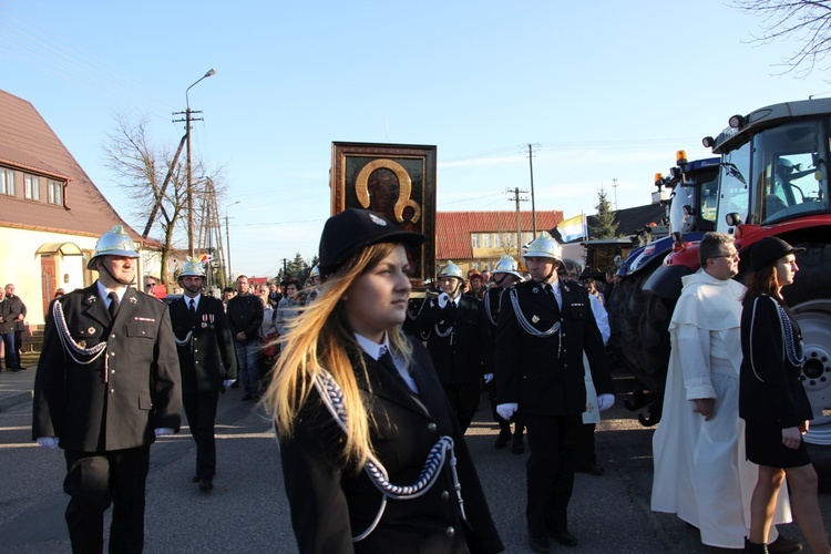 Powitanie ikony MB Częstochowskiej w Pacynie