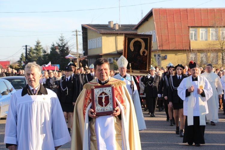 Powitanie ikony MB Częstochowskiej w Pacynie