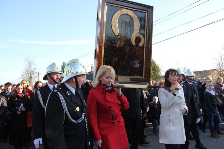 Powitanie ikony MB Częstochowskiej w Pacynie