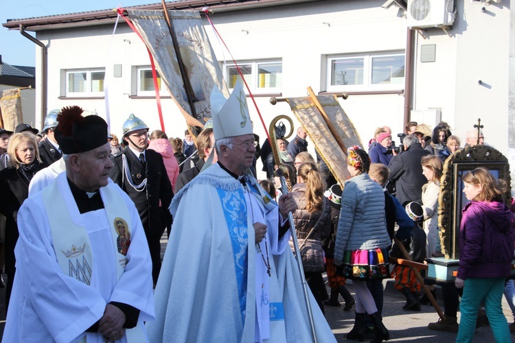 Powitanie ikony MB Częstochowskiej w Pacynie