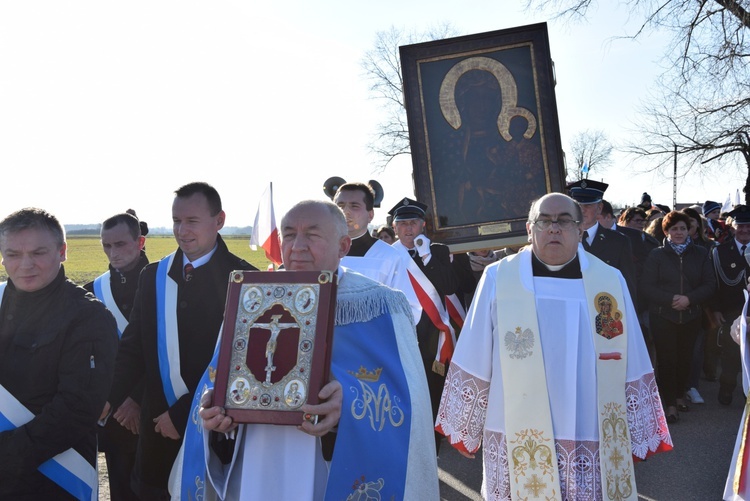 Powitanie ikony MB Częstochowskiej w Osmolinie