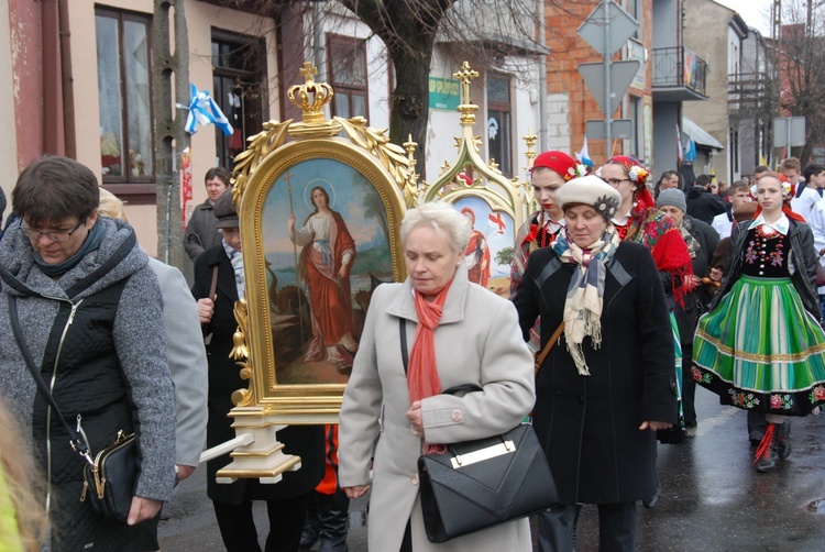 Powitanie ikony MB Częstochowskiej w Kiernozi