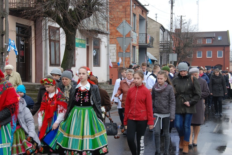 Powitanie ikony MB Częstochowskiej w Kiernozi