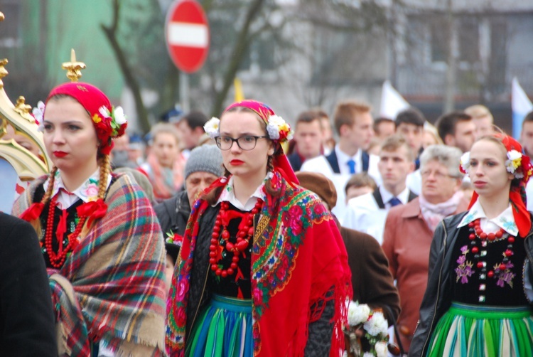 Powitanie ikony MB Częstochowskiej w Kiernozi