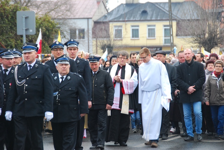 Powitanie ikony MB Częstochowskiej w Kiernozi