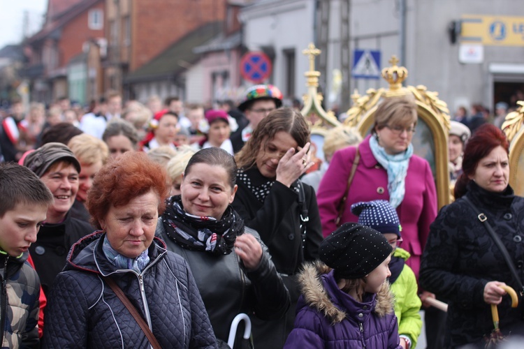 Powitanie ikony MB Częstochowskiej w Kiernozi