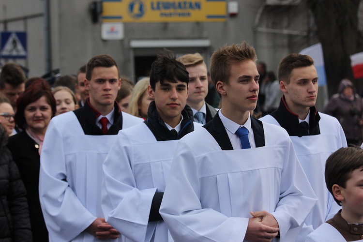 Powitanie ikony MB Częstochowskiej w Kiernozi