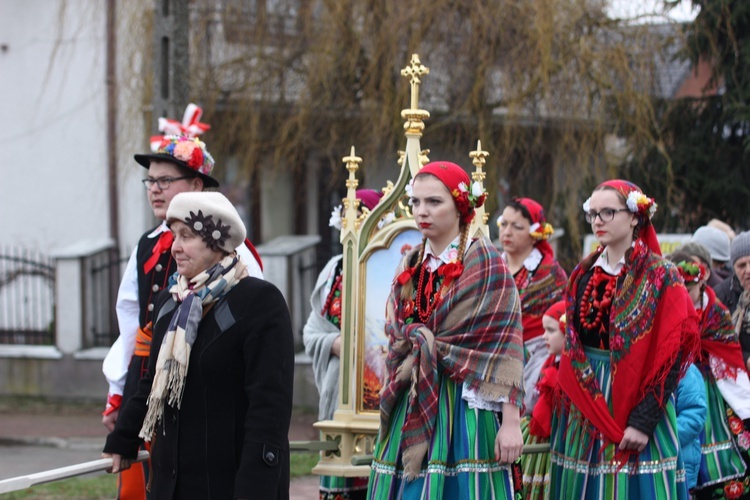 Powitanie ikony MB Częstochowskiej w Kiernozi