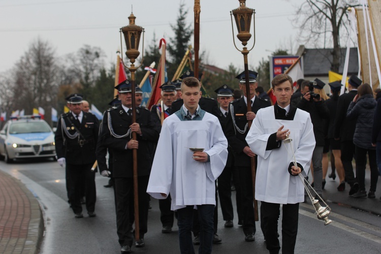 Powitanie ikony MB Częstochowskiej w Kiernozi