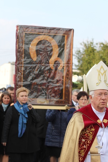 Powitanie ikony MB Częstochowskiej w Kiernozi