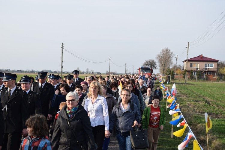 Powitanie ikony MB Częstochowskiej w Śleszynie