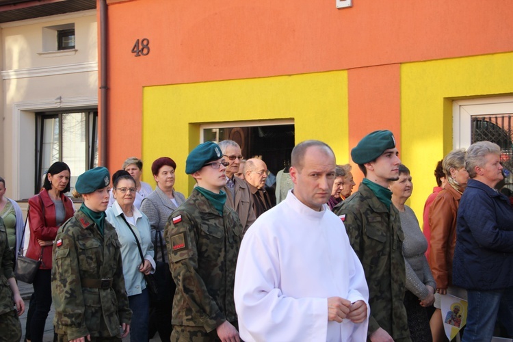 Powitanie ikony MB Częstochowskiej w Żychlinie