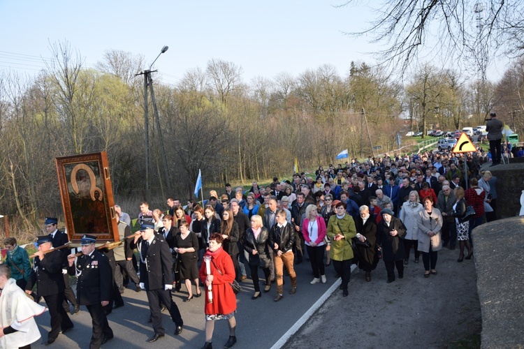 Powitanie ikony MB Częstochowskiej w Suserzu