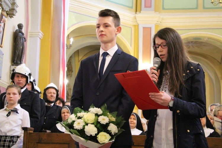 Powitanie ikony MB Częstochowskiej w Oporowie