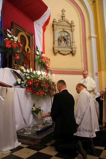 Powitanie ikony MB Częstochowskiej w Oporowie