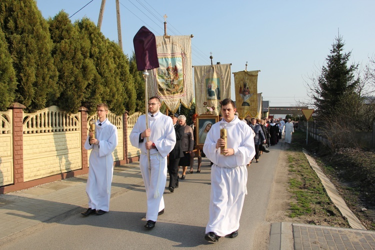 Powitanie ikony MB Częstochowskiej w Oporowie