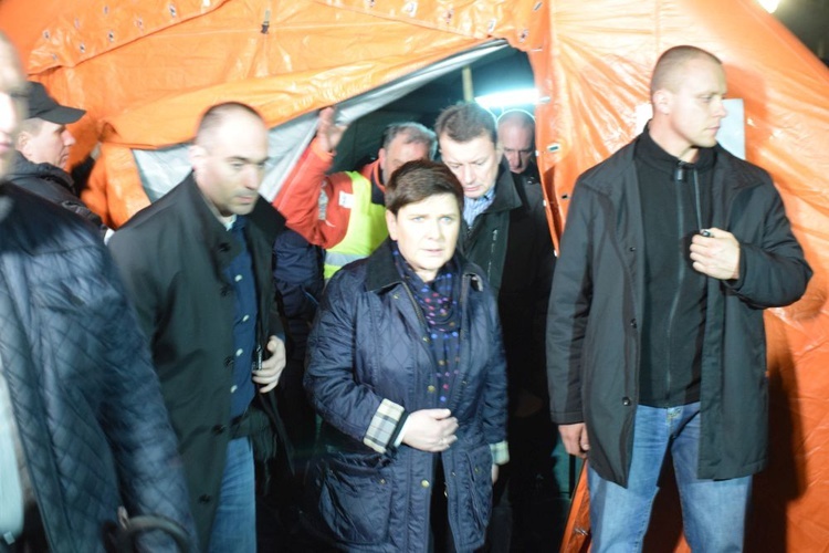Wizyta Premier RP na miejscu tragedii w Świebodzicach. 