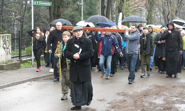 Krzyż na ulicach Bielska-Białej