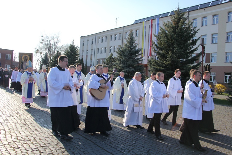 Powitanie ikony MB Częstochowskiej w WSD w Łowiczu