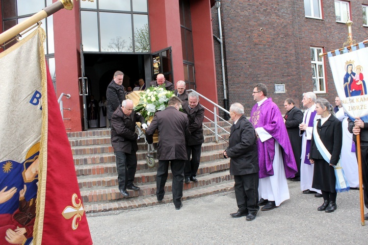 Msza pogrzebowa brata Franciszka Wieczorka w Zabrzu