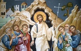 Po zmartwychwstaniu  Jezus ukazuje się uczniom.