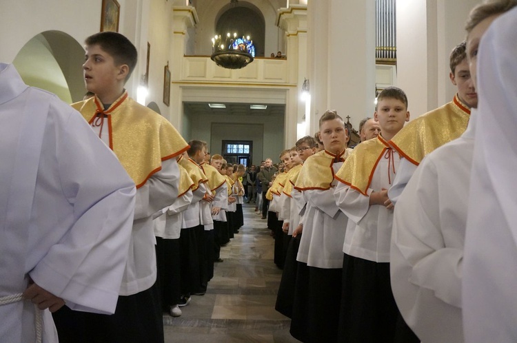 Liturgia Wielkiego Czwartku w parafii NSPJ w Nowym Targu