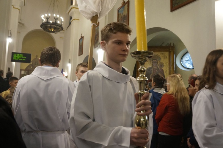 Liturgia Wielkiego Czwartku w parafii NSPJ w Nowym Targu