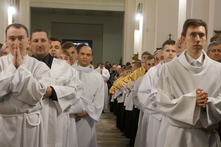 Liturgia Wielkiego Czwartku w parafii NSPJ w Nowym Targu