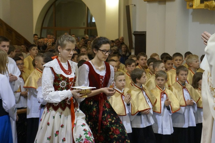 Liturgia Wielkiego Czwartku w parafii NSPJ w Nowym Targu