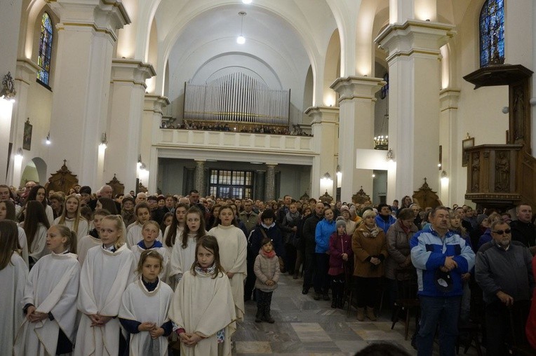 Liturgia Wielkiego Czwartku w parafii NSPJ w Nowym Targu