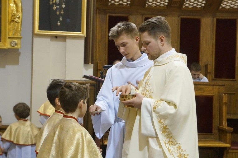 Liturgia Wielkiego Czwartku w parafii NSPJ w Nowym Targu
