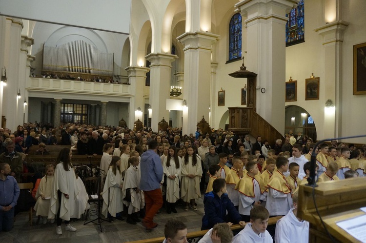 Liturgia Wielkiego Czwartku w parafii NSPJ w Nowym Targu