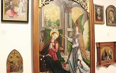 ▲	XVI-wieczny obraz „Zwiastowanie” został – staraniem księżnej Izabeli – odnaleziony w ruinach wawelskiego kościoła św. Michała Archanioła.