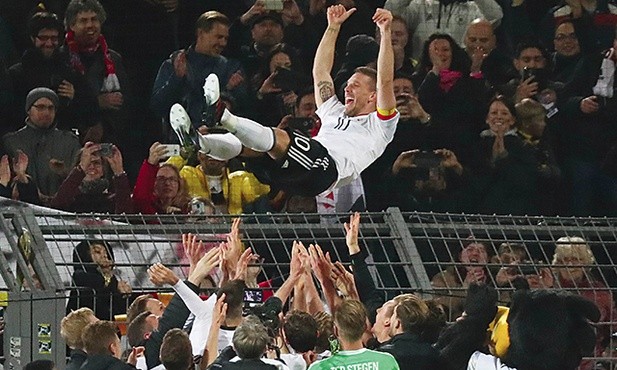 Lukas Podolski pożegnał się z reprezentacją.  Niedługo powita go nowy klub w Japonii