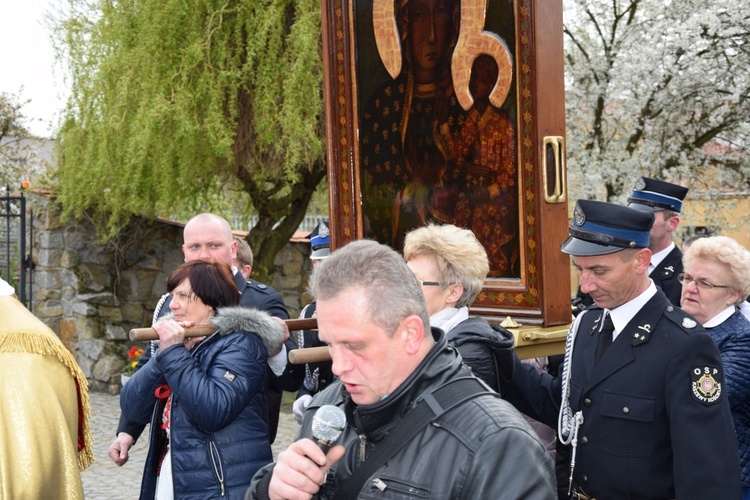 Powitanie ikony MB Częstochowskiej w Kaszewach Kościelnych