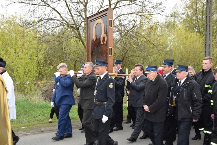 Powitanie ikony MB Częstochowskiej w Kaszewach Kościelnych