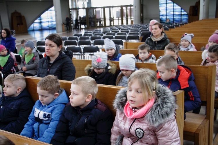 Pielgrzymka przedszkolaków do sanktuarium Bożego Miłosierdzia w Łagiewnikach - 19 kwietnia 2017