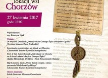 Konferencja z okazji 760-lecia lokacji wsi Chorzów, 27 kwietnia