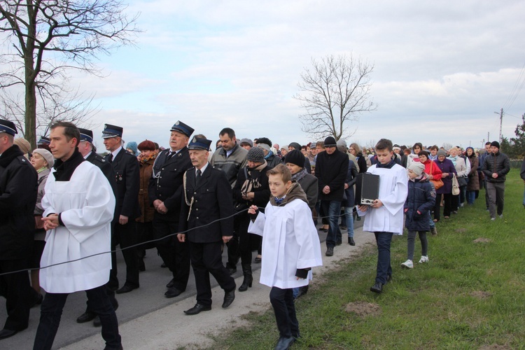 Powitanie ikony MB Częstochowskiej w Strzegocinie