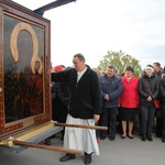 Powitanie ikony MB Częstochowskiej w Strzegocinie