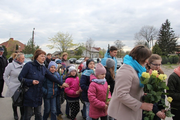 Powitanie ikony MB Częstochowskiej w Strzegocinie